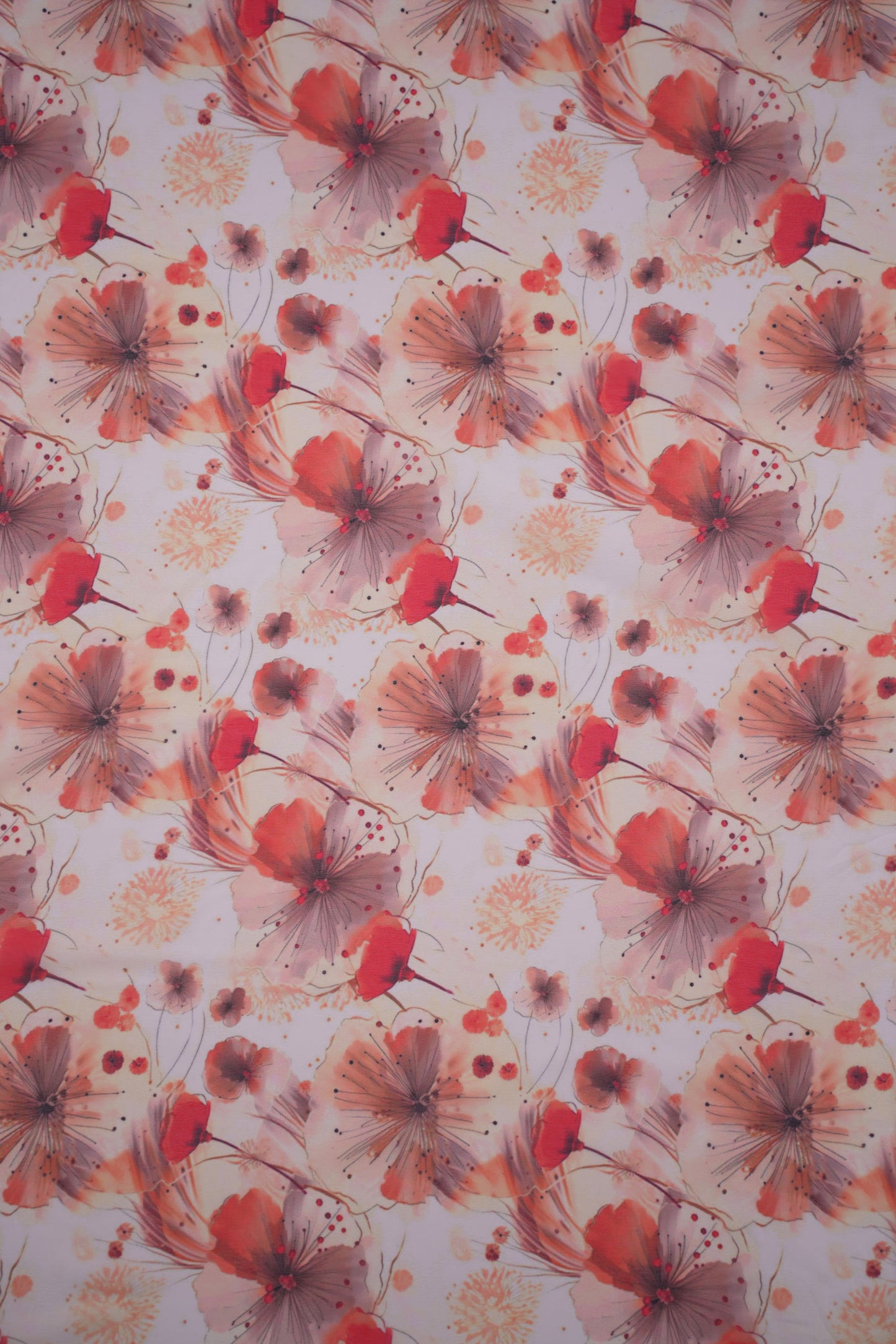 Autumn Whisper Abstract Floral Weightless Fabric