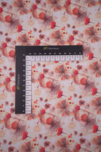 Autumn Whisper Abstract Floral Weightless Fabric