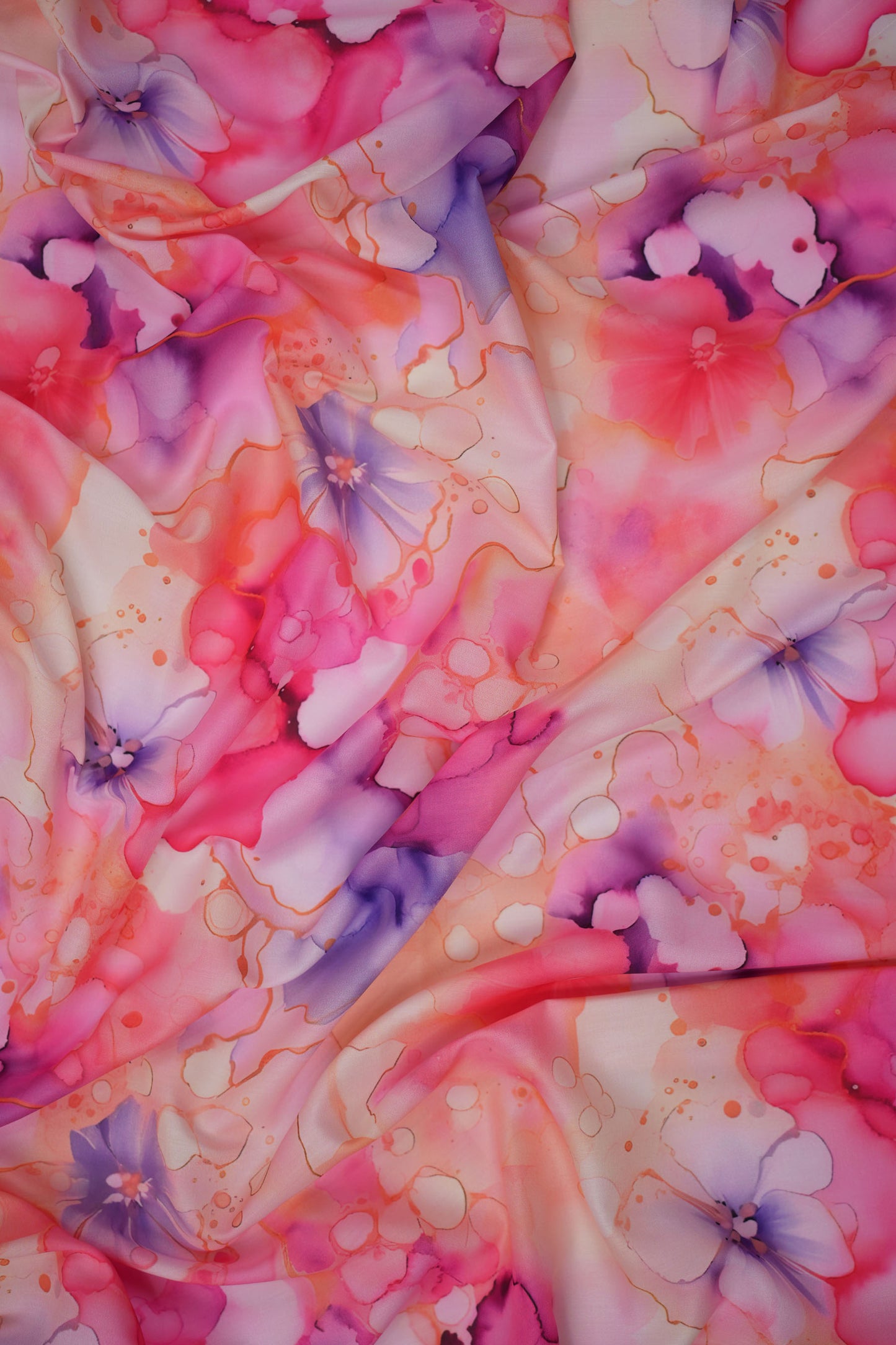 Dream Drizzle Abstract Printed Muslin Fabric