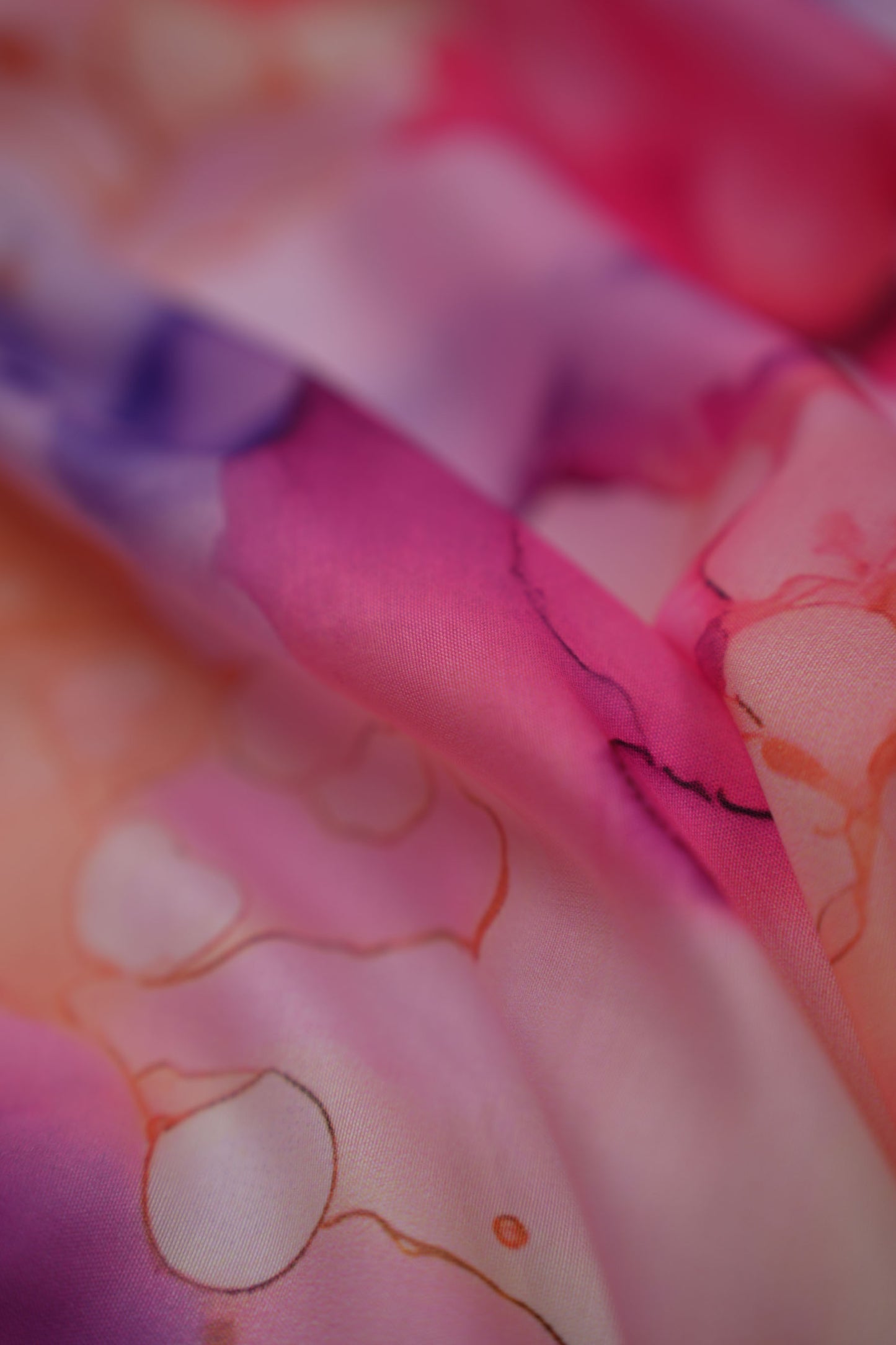 Dream Drizzle Abstract Printed Muslin Fabric