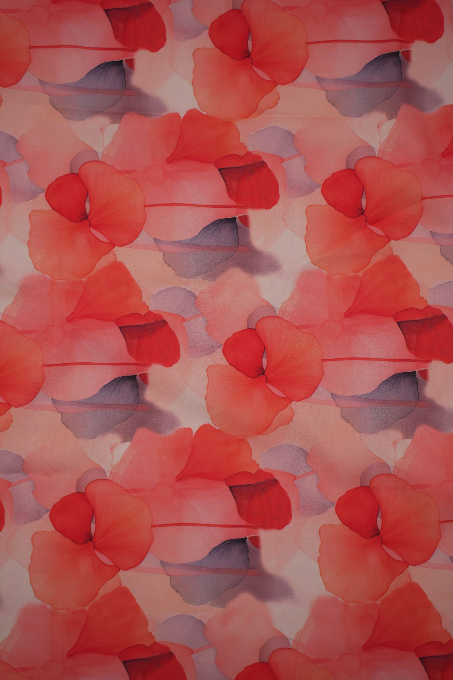 Poppy Cloud Floral Muslin Fabric