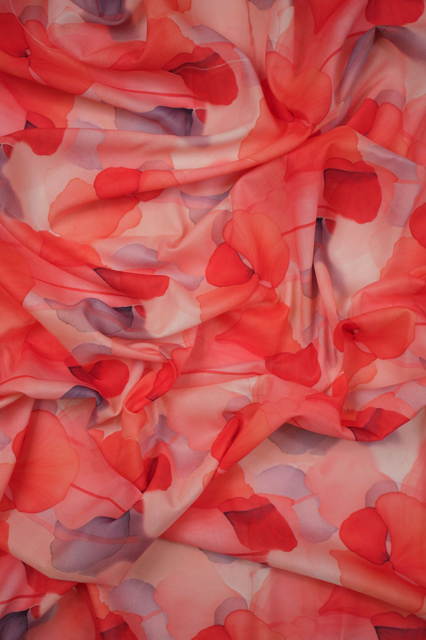 Poppy Cloud Floral Muslin Fabric