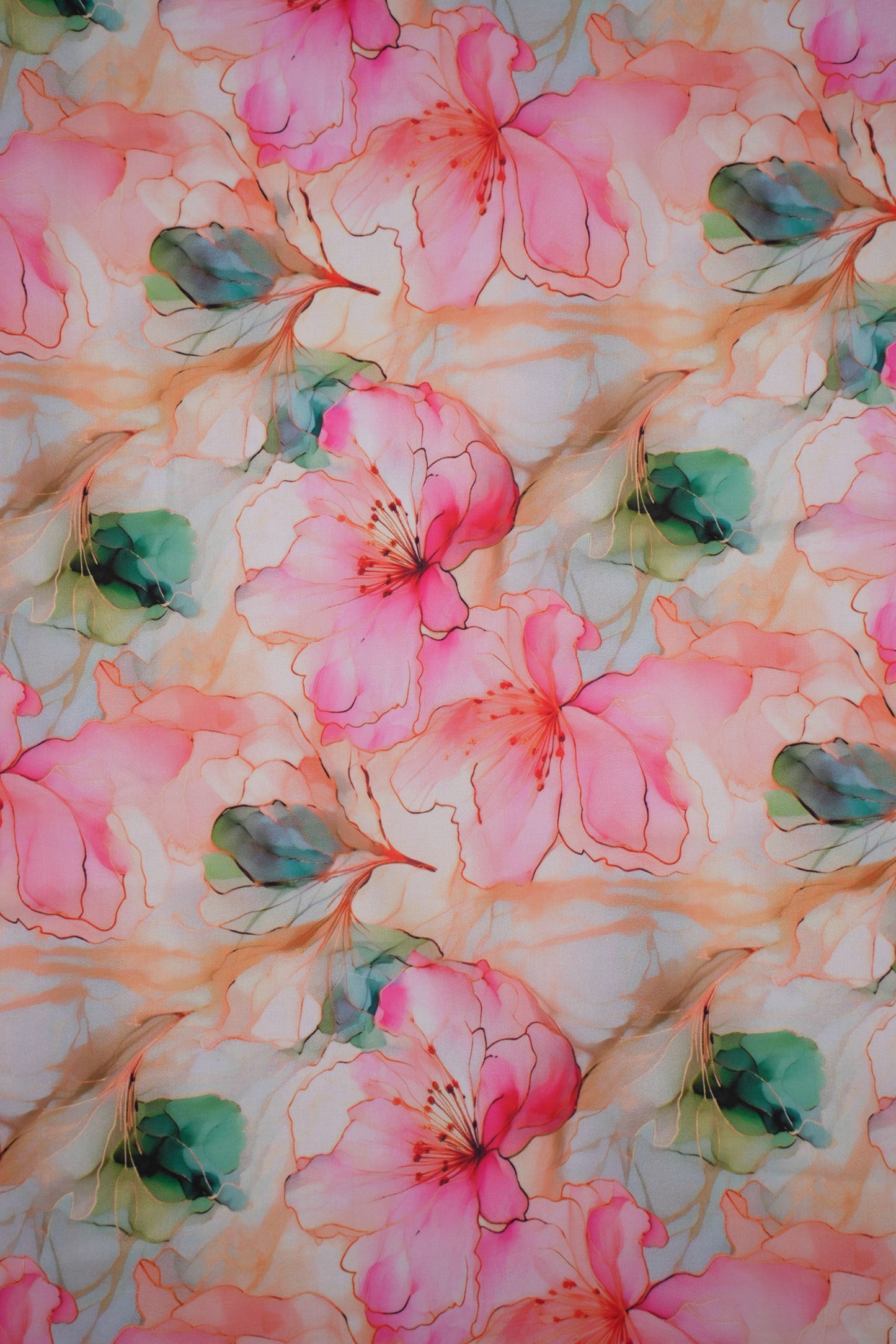 Gulzareen Soft Floral Muslin Fabric