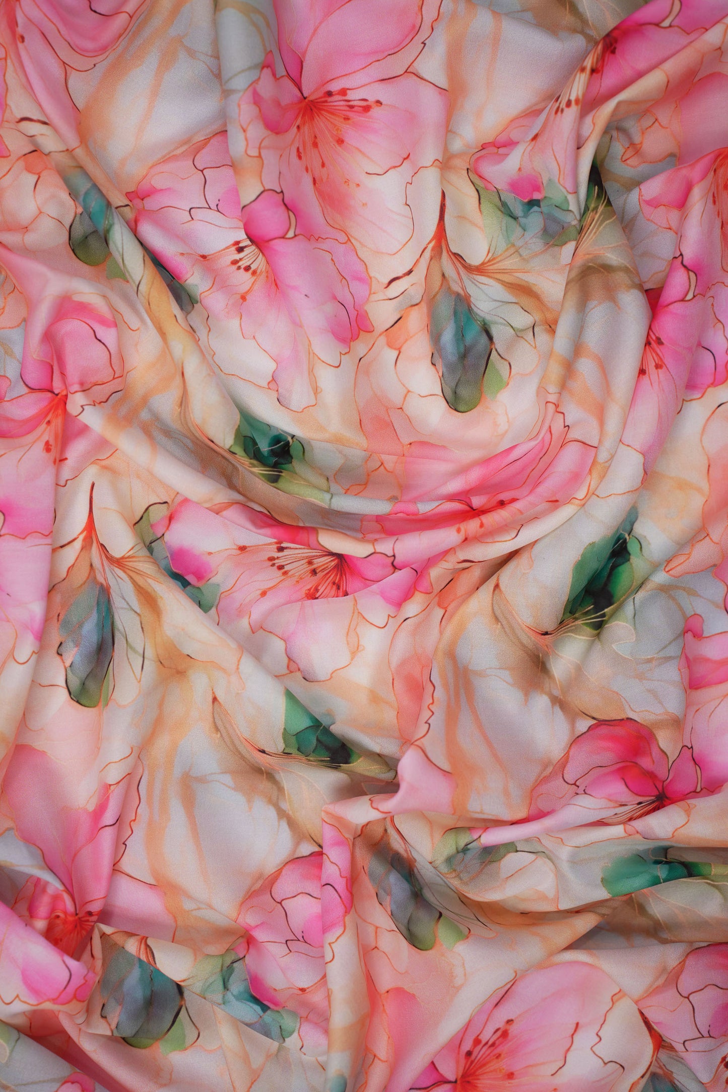 Gulzareen Soft Floral Muslin Fabric