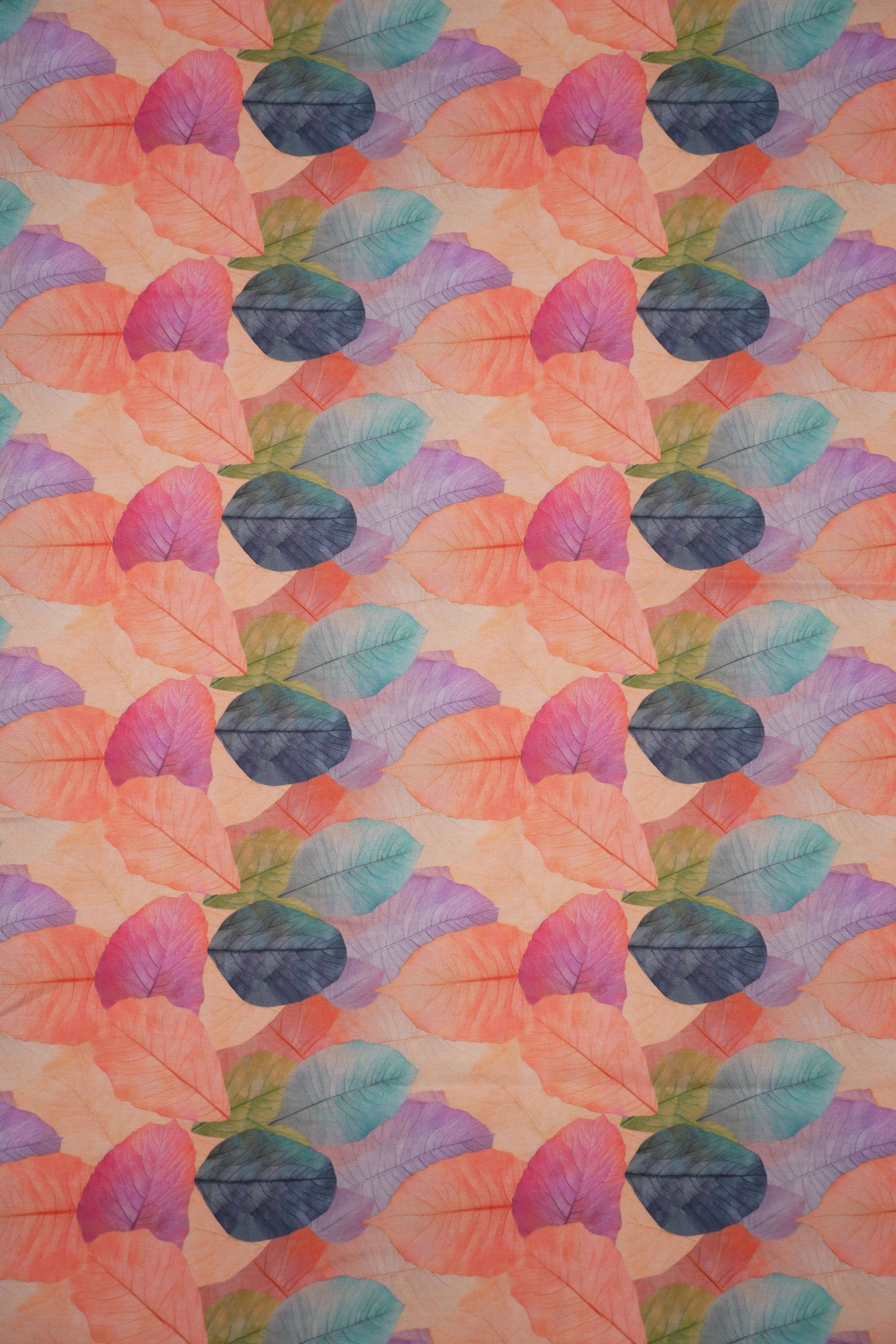 Botanic Rustle Leaf Linen Fabric