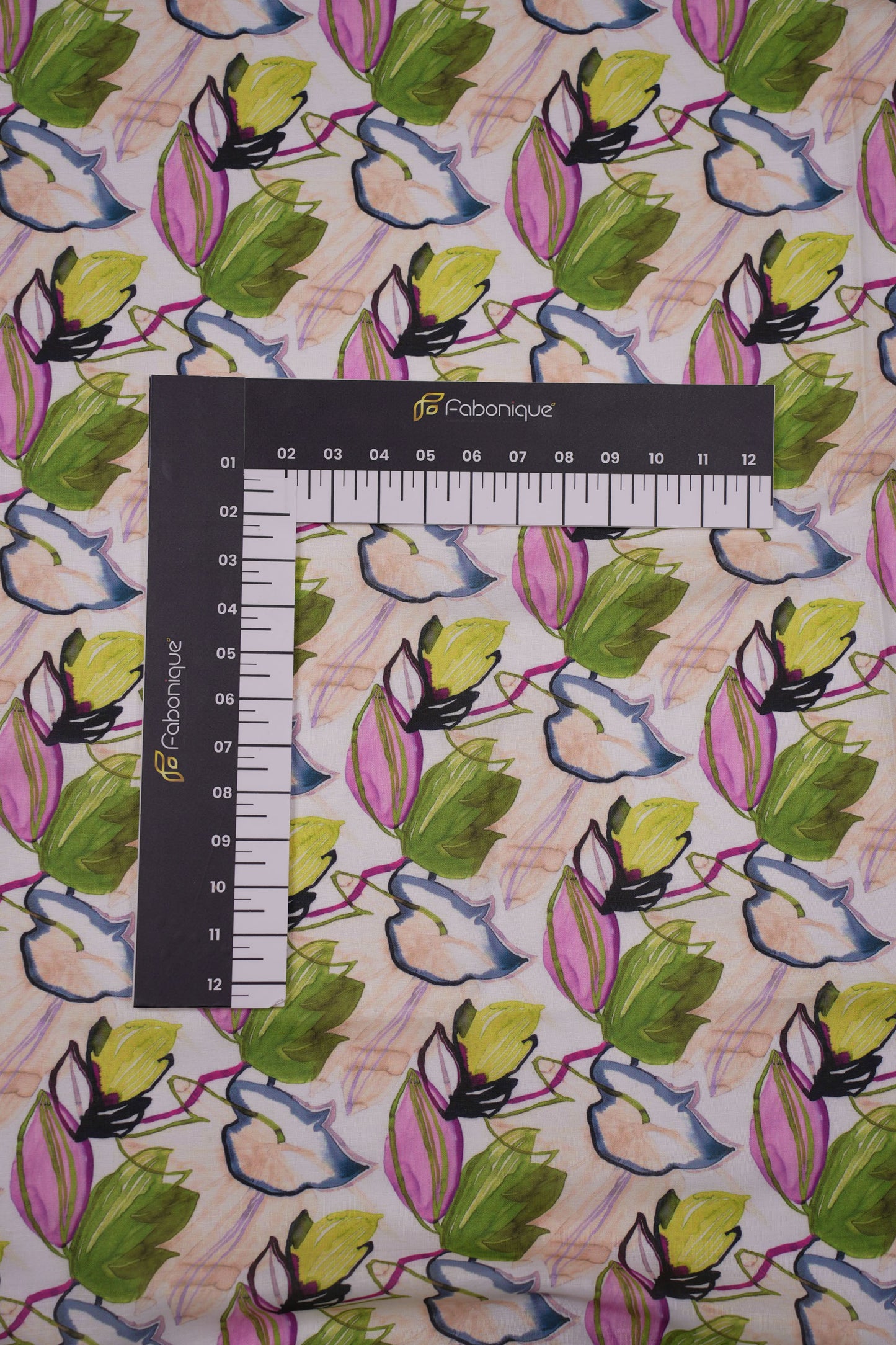 Watercolor Bloom Linen Fabric