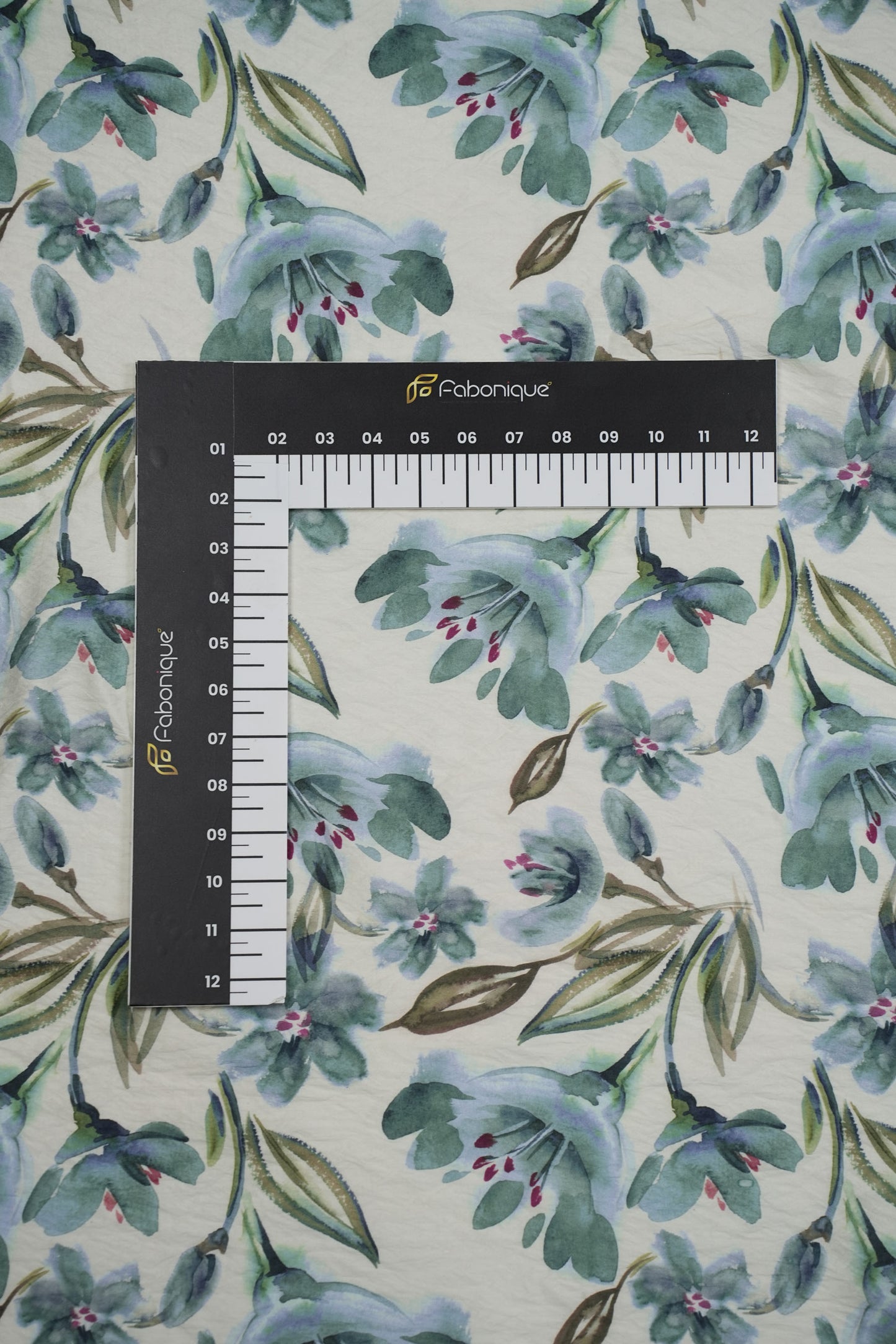 Crimson Grace Watercolor Floral Viscose Nylon Fabric