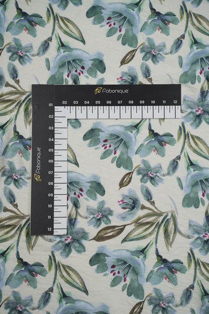 Crimson Grace Watercolor Floral Viscose Nylon Fabric