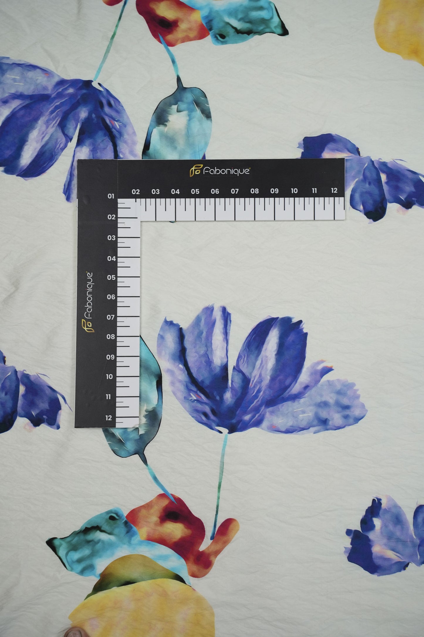 Nature’s Melody Leaf Print Viscose Blend Fabric