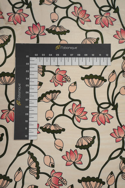 Sage Lotus Crepe Silk Fabric