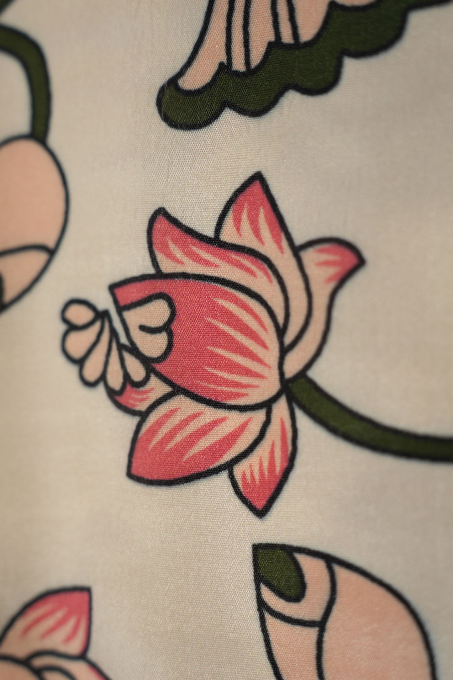 Sage Lotus Crepe Silk Fabric