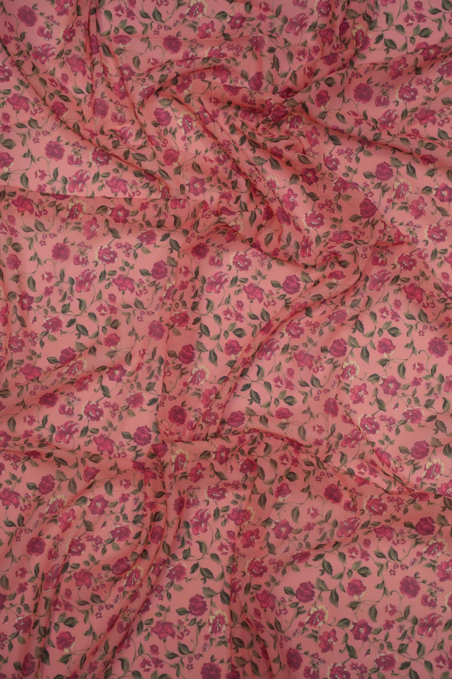 Crimson Petal Blush Georgette