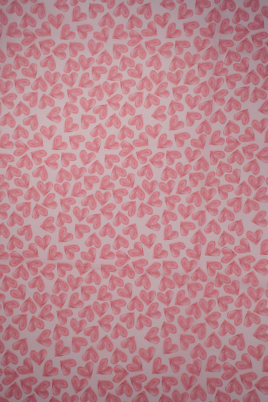 Blush Heartbeat Georgette Fabric