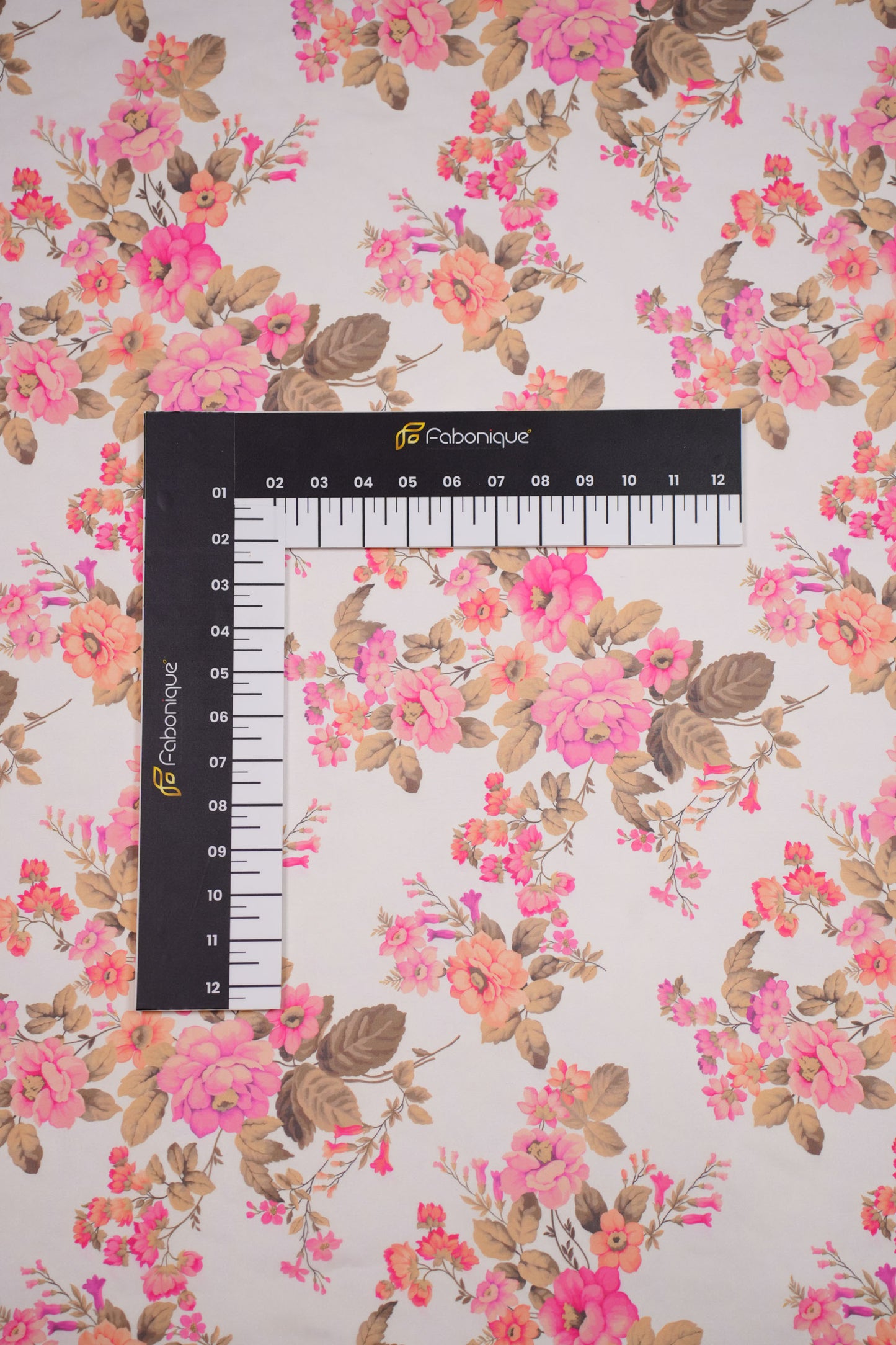 Spring Bloom Georgette Geometric Printed Fabric