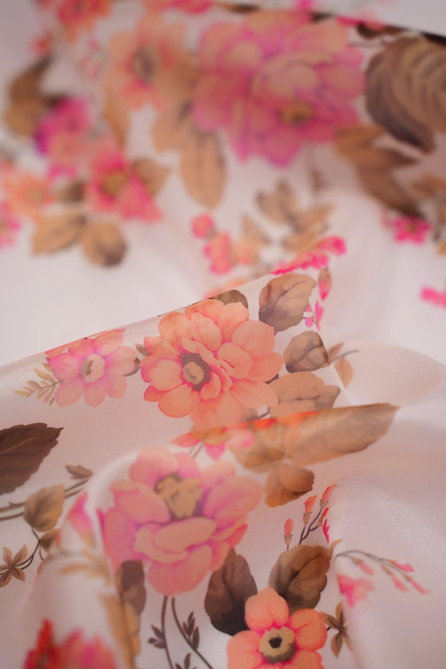Spring Bloom Georgette Geometric Printed Fabric