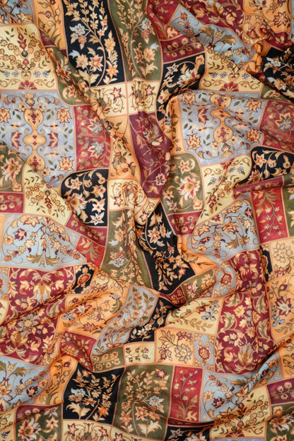 Heritage Mosaic Muslin Printed Fabric