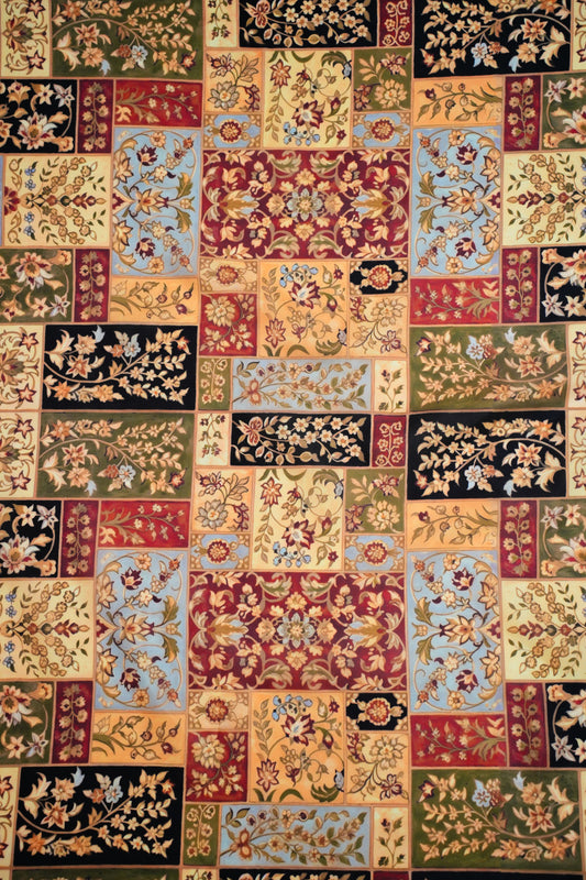 Heritage Mosaic Muslin Printed Fabric