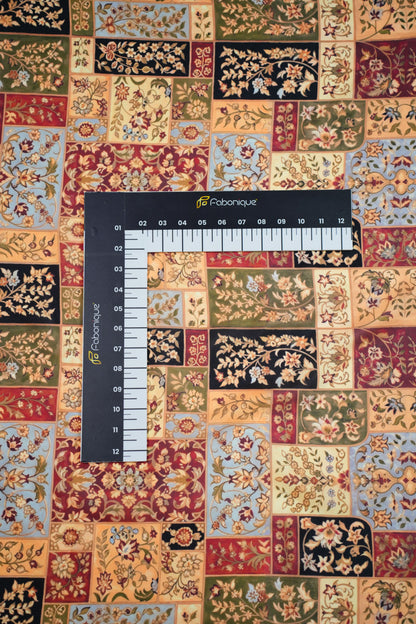 Heritage Mosaic Muslin Printed Fabric