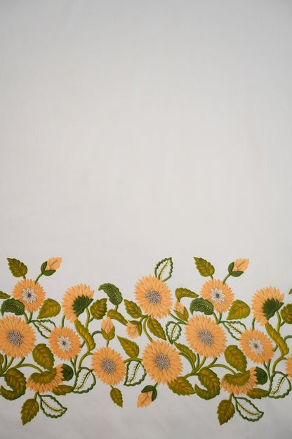 Golden Aura Muslin Printed Fabric
