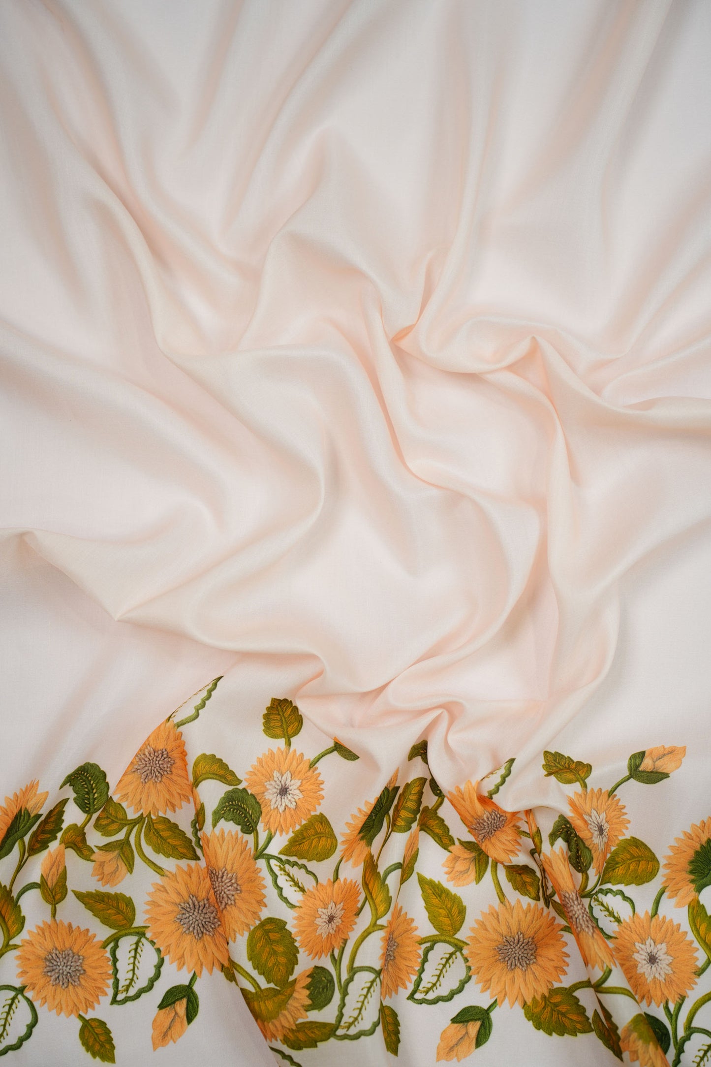 Golden Aura Muslin Printed Fabric