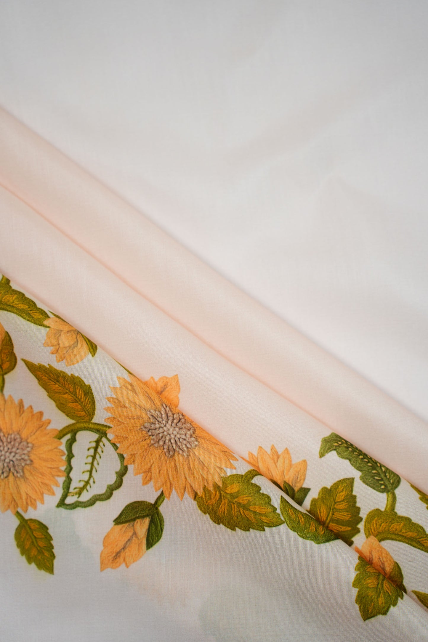 Golden Aura Muslin Printed Fabric