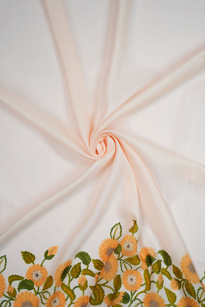 Golden Aura Muslin Printed Fabric