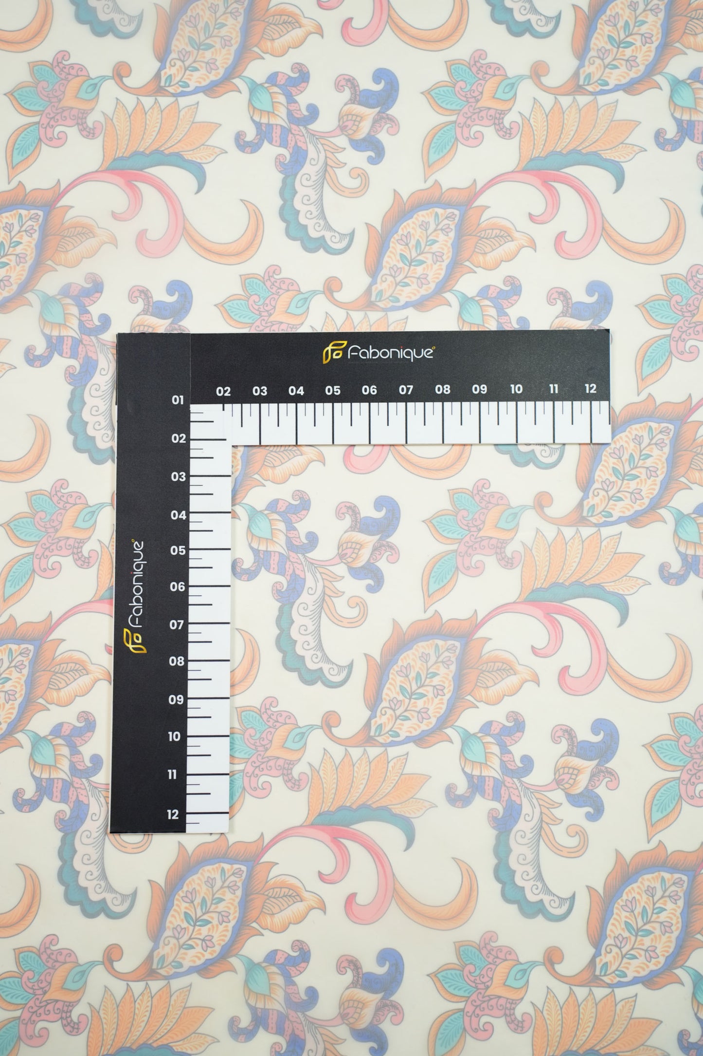 Heritage Swirl Organza Floral Printed Fabric