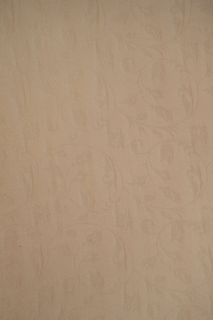 Pure Tissue Organza Fabric with Self Pattern and Delicate Floral Motif