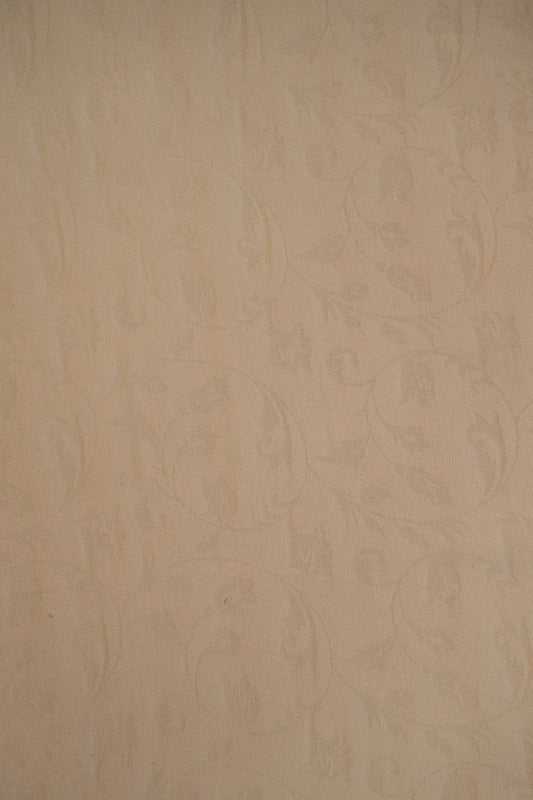 Pure Tissue Organza Fabric with Self Pattern and Delicate Floral Motif