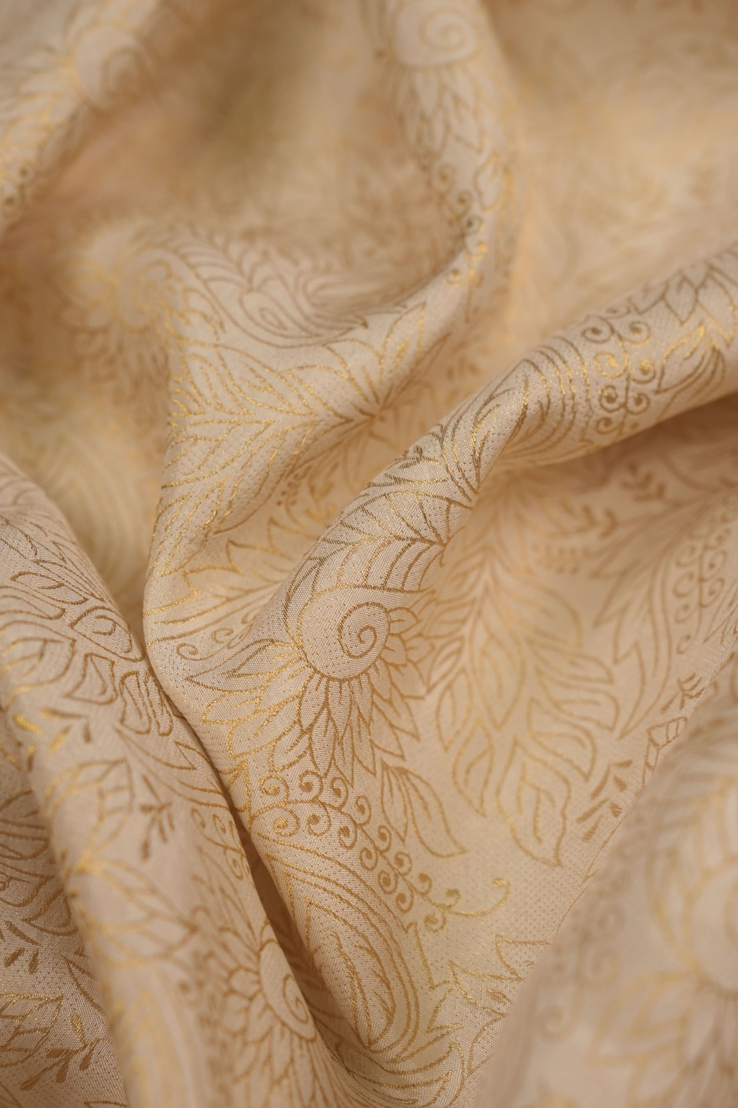 Floral Embossed Sheer Organza Fabric