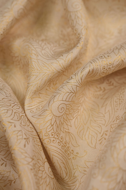 Floral Embossed Sheer Organza Fabric