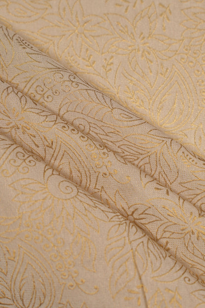 Floral Embossed Sheer Organza Fabric