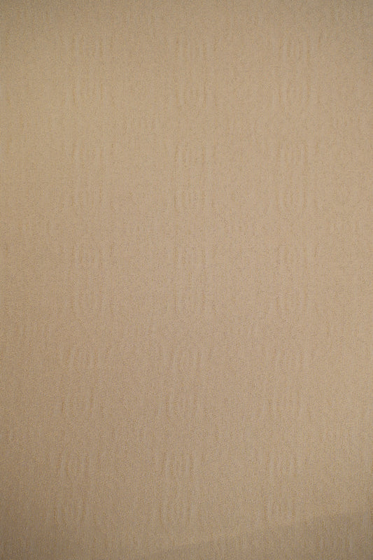 Pure Tissue Organza Floral Brocade Fabric with Self Pattern and Lustrous Sheen