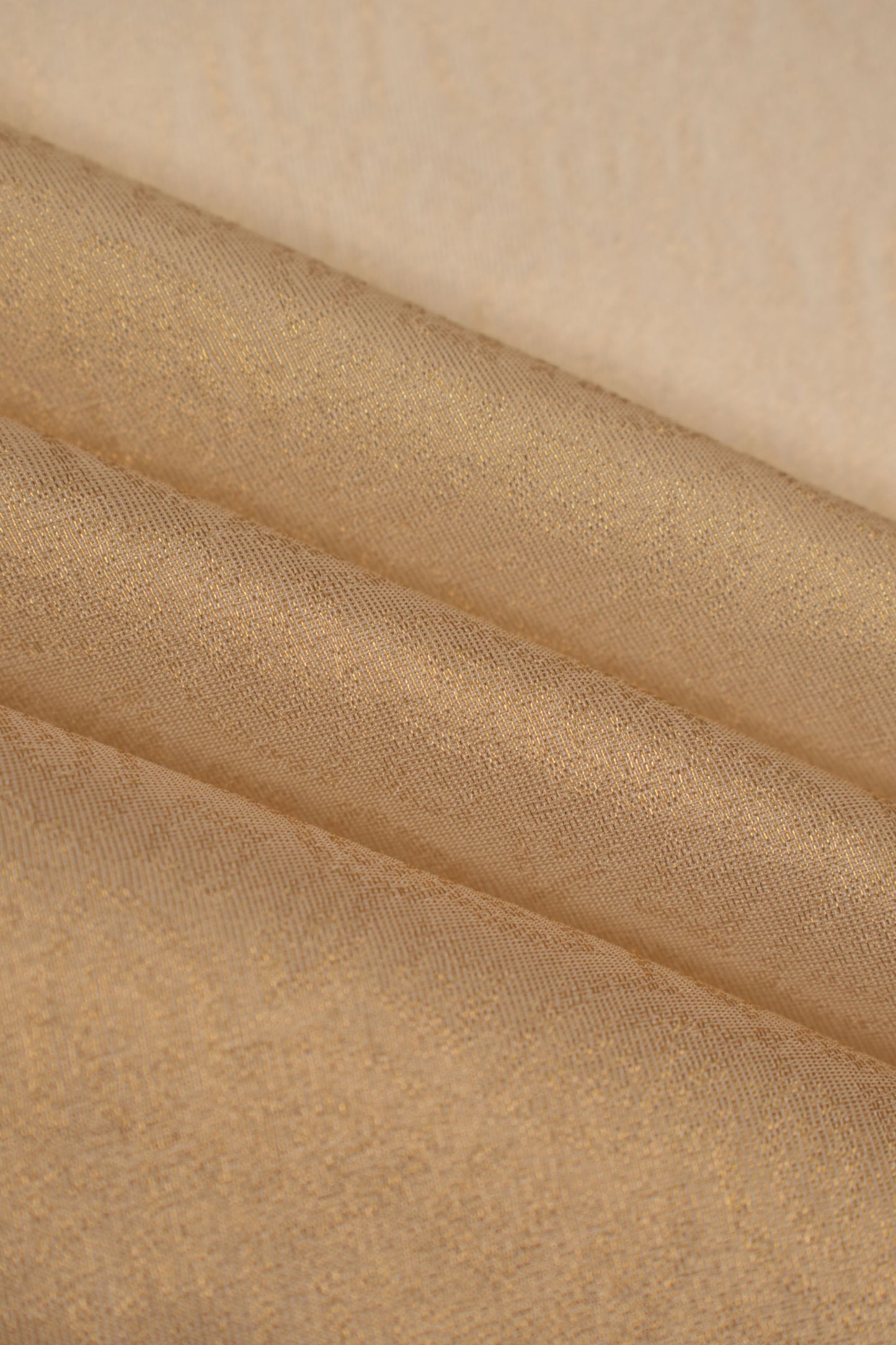 Pure Tissue Organza Floral Brocade Fabric with Self Pattern and Lustrous Sheen