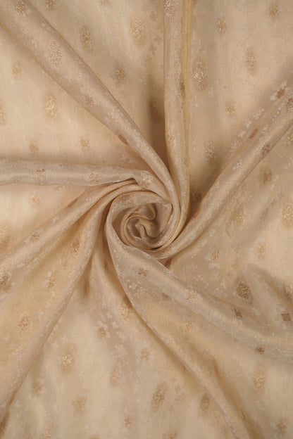 Metallic Sheen Self-Pattern Jacquard Fabric