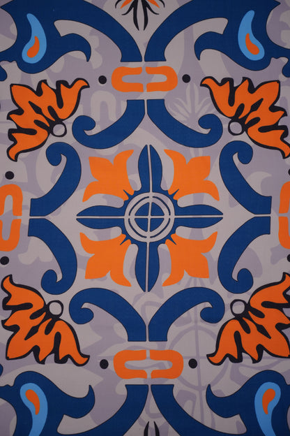 Coastal Carnival Linen Printed Fabric