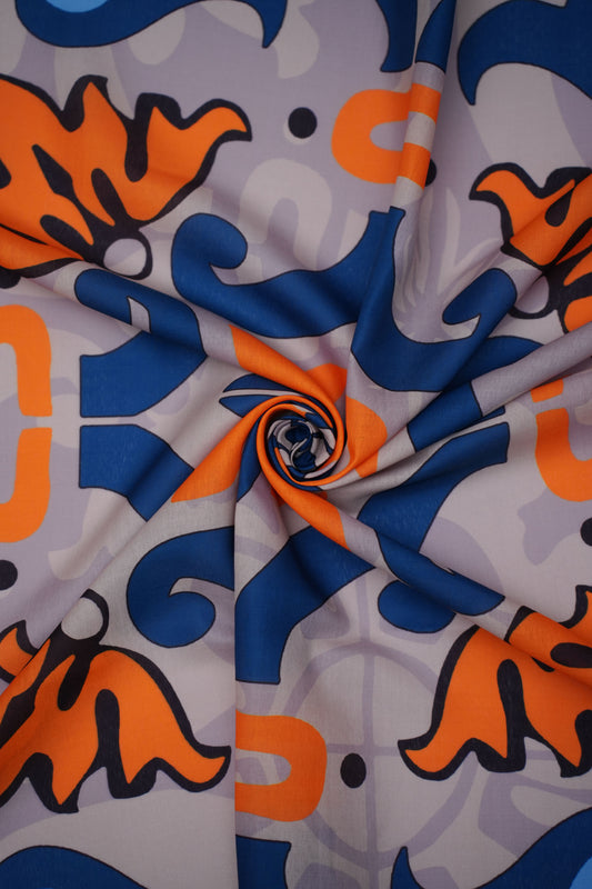 Coastal Carnival Linen Printed Fabric