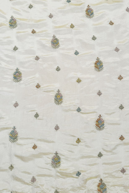 Ivory Mist Sequin Embroidered Fabric