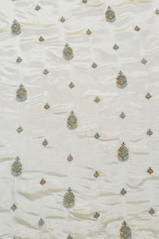 Ivory Mist Sequin Embroidered Fabric