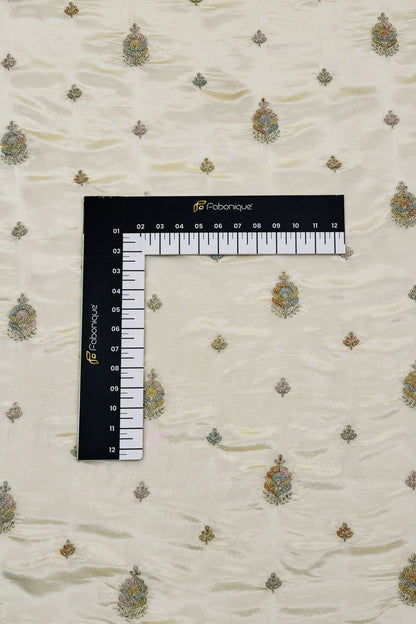 Ivory Mist Sequin Embroidered Fabric