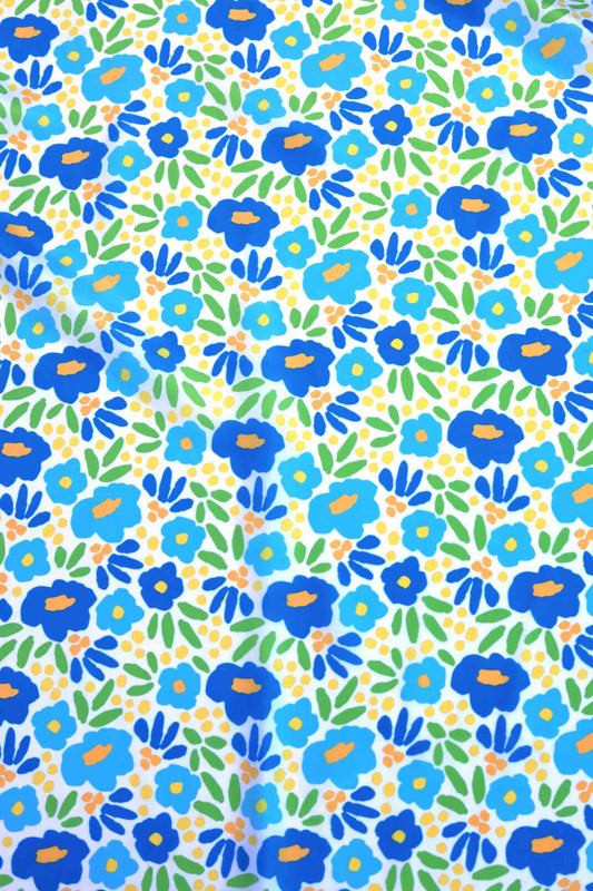 Summer Bloom French Crepe Fabric