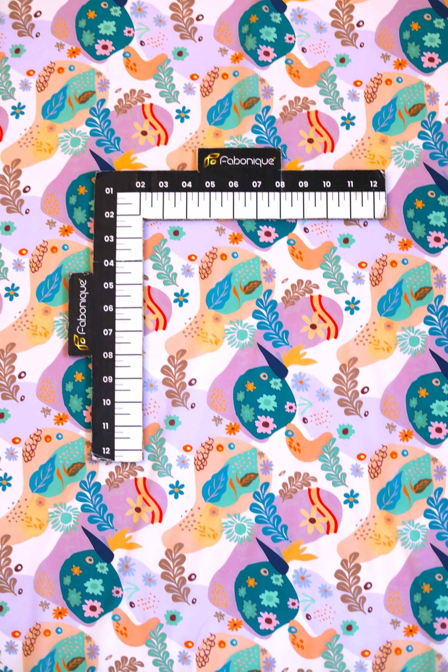 Botanic Breeze French Crepe Fabric