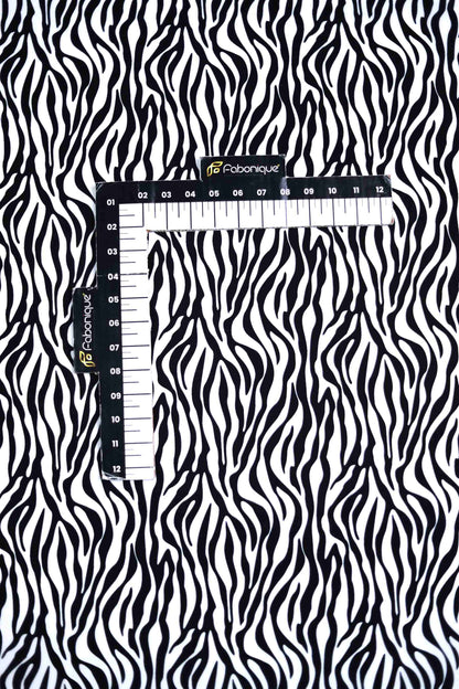 Zebra Zen Linen Fabric