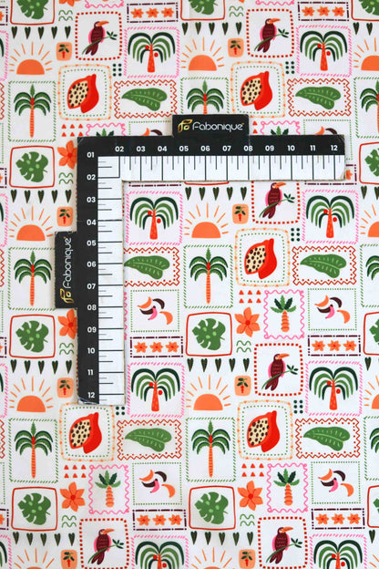 Tropical Tales Muslin Fabric