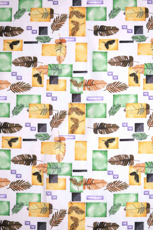 Retro Tropic Muslin Fabric