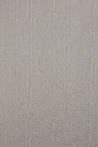 Pure Tissue Organza Floral Brocade Fabric with Self Pattern and Lustrous Sheen