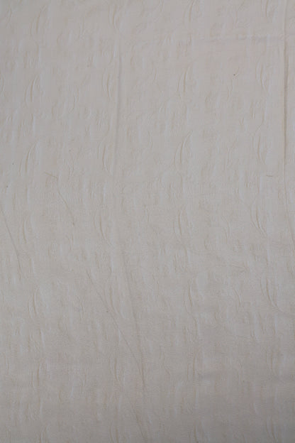Pure Tissue Organza Fabric with Self Pattern and Delicate Floral Motif