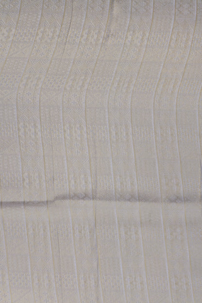Pure Tanchoi Silk Brocade Fabric with Ethnic Geometric Weave