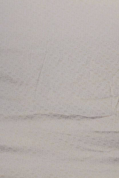 Subtle Gold Geometric Banarasi Jacquard Fabric