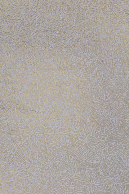 Floral Embossed Sheer Organza Fabric
